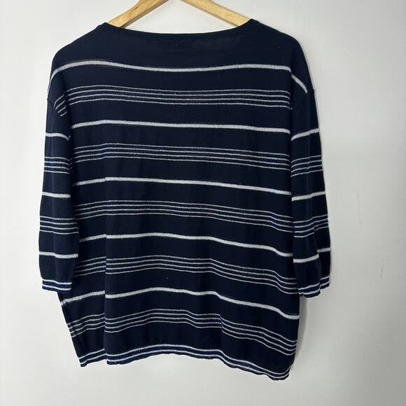 Gerard Darel Striped Bateau Neckline Sweater Size XL - Picture 8 of 11